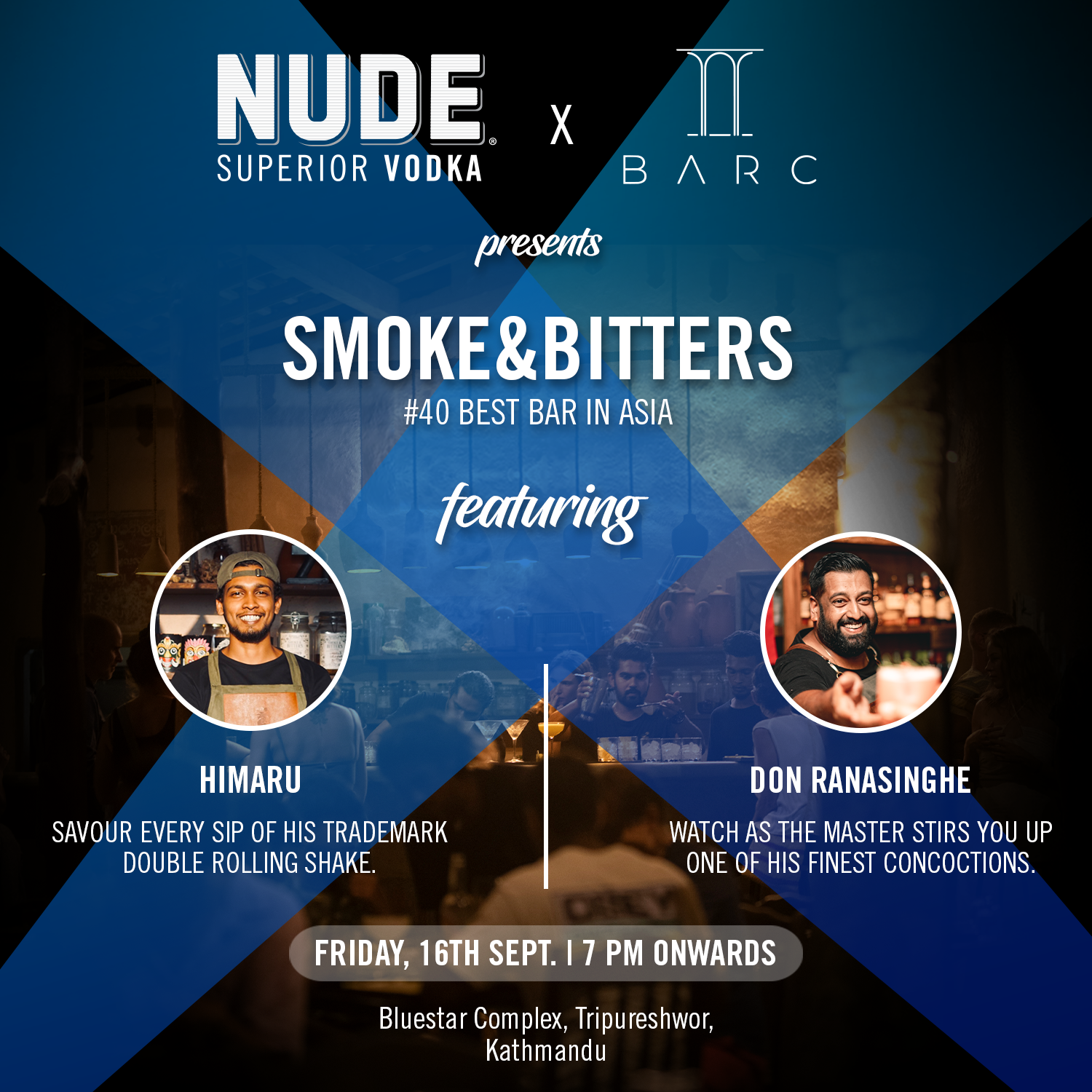 NUDE x BARC featuring Smoke & Bitters