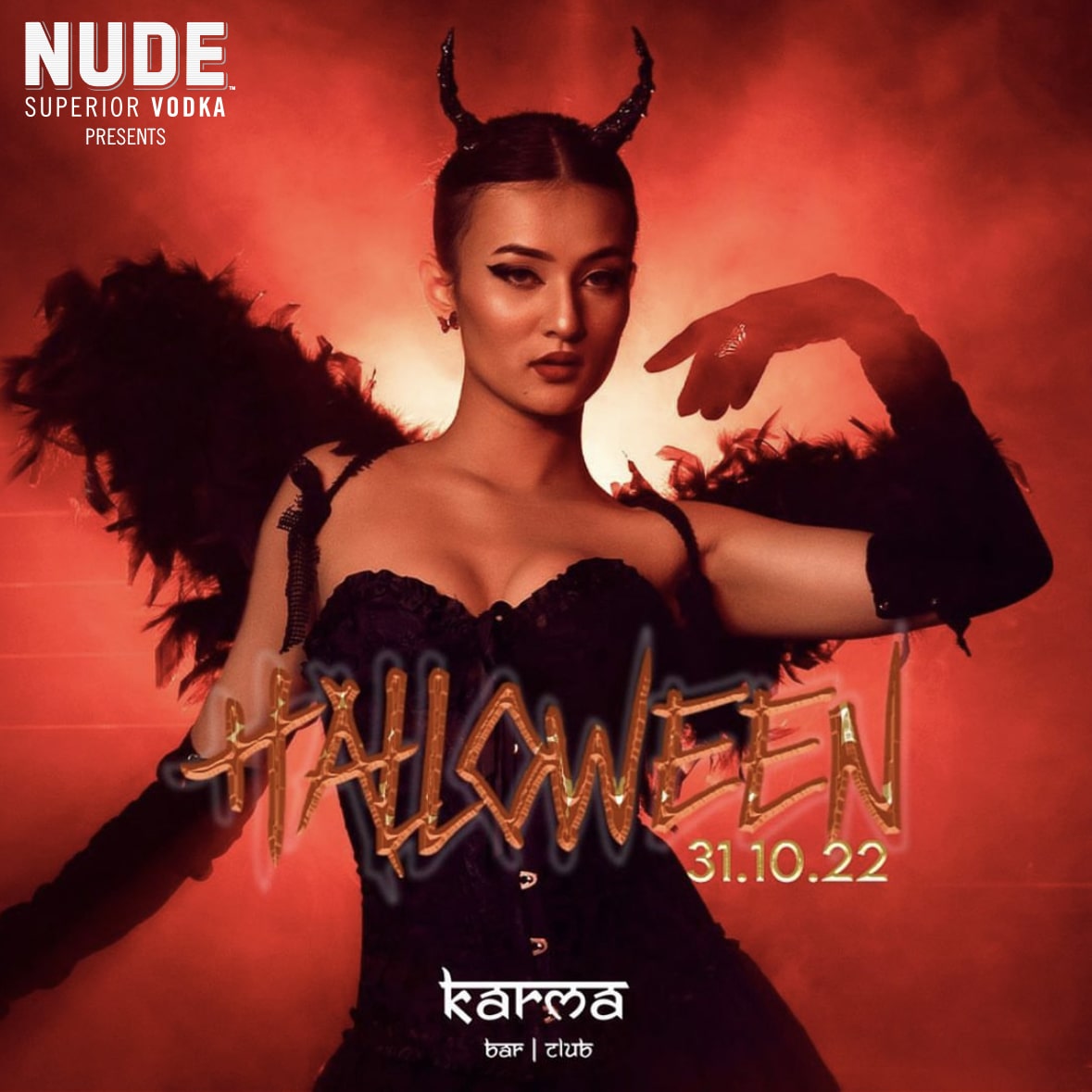 NUDE Halloween Party at Karma Lounge